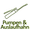 Pumpen und Auslaufhahn