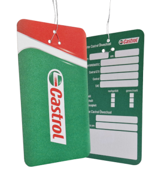 Castrol Ölzettel / Ölwechselanhänger